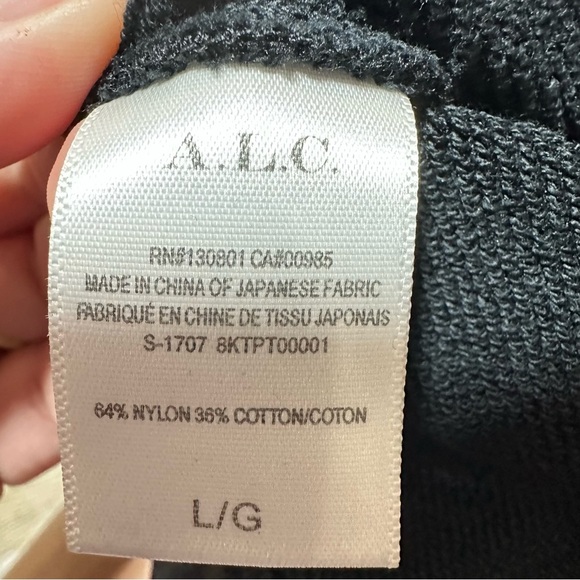 A.L.C. Black On Duty Murray Track Pants - Large - Picture 10 of 11